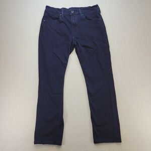 Paige Jeans Mens 32x28 Federal Slim Straight Dark Wash Mid Rise Stretch Denim